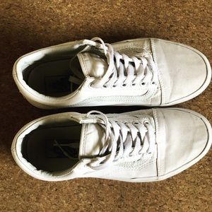 White old skool vans